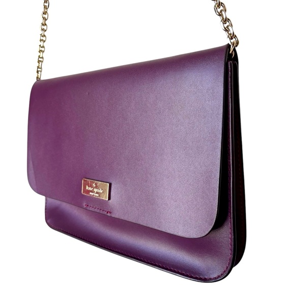 ‼️SOLD‼️Kate Spade Purple Leather Shoulder Bag - Picture 3 of 6